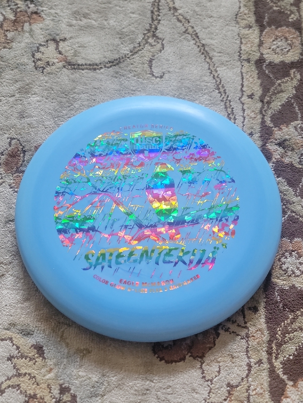NEW DISCMANIA Blue Disc Golf Rainmaker Sweden Holographic Foil 173G P-line Flex3